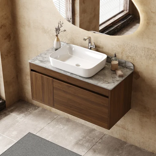 Katie Wastafel Cabinet Storage Hpl Minimalis Terbaru