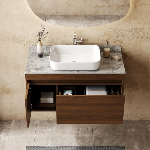 Katie Wastafel Cabinet Storage Hpl Minimalis Terbaru