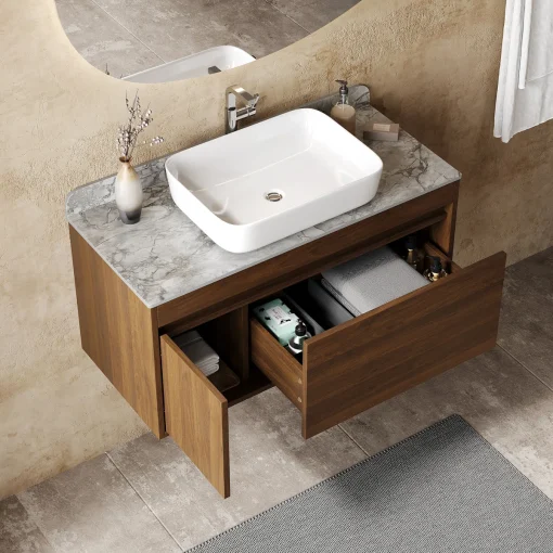 Katie Wastafel Cabinet Storage Hpl Minimalis Terbaru