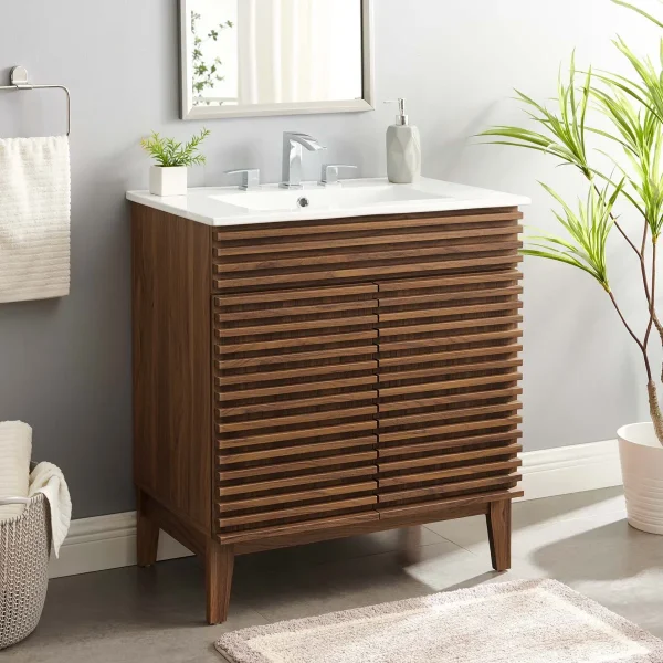 Kreiy Wastafel Cabinet Kayu Jati Minimalis