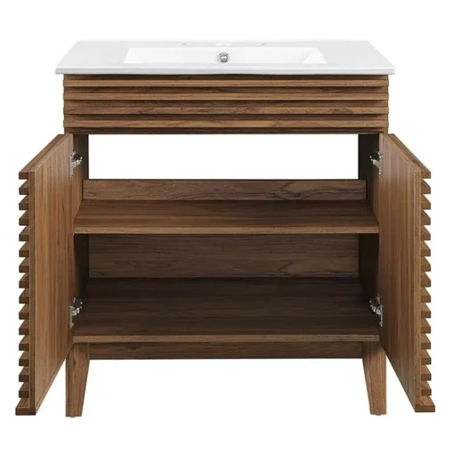 Kreiya Wastafel Cabinet Kayu Jati Minimalis Modern