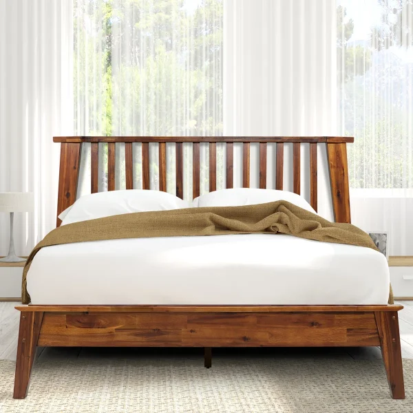 Kaylin Tempat Tidur Minimalis Kayu Jati