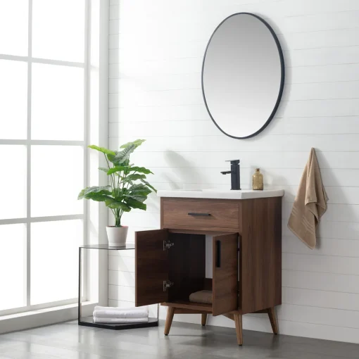 LENNA Wastafel Cabinet Retro Kayu Jati Minimalis
