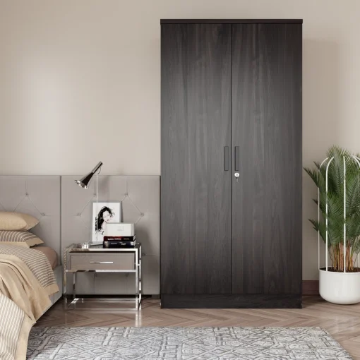Laccandis Lemari Pakaian 2 Pintu Plywood Minimalis