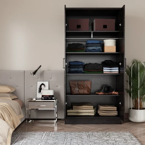 Laccandis Lemari Pakaian 2 Pintu Plywood Minimalis