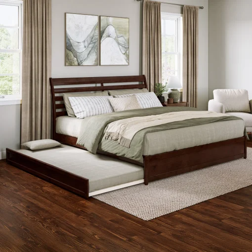 Lamaron Termpat Tidur Sorong Double Bed Kayu Jati