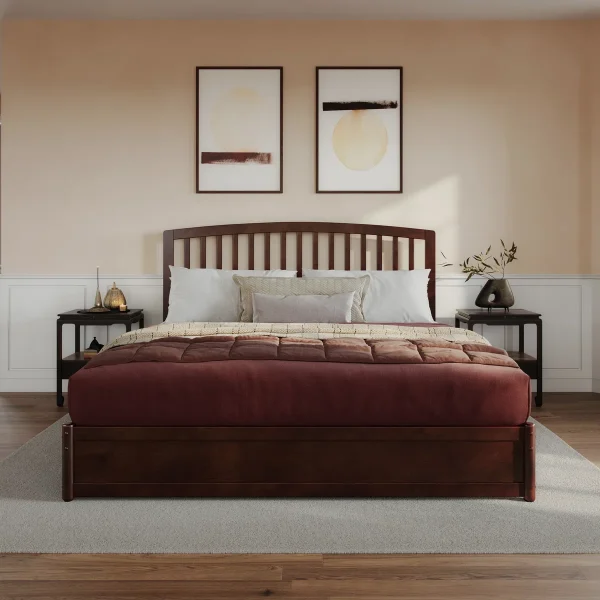 Lammari Tempat Tidur Double Bed Kayu Jati