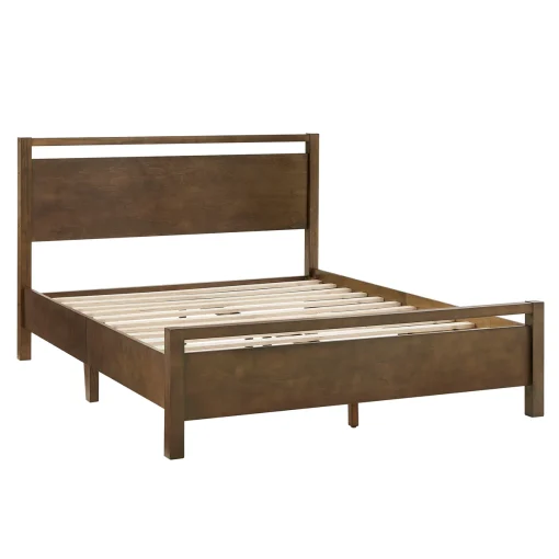 Landman Tempat Tidur Kayu Jati Solid Desain Minimalis