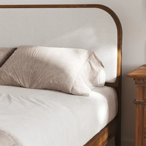Lorrell Tempat Tidur Jok Kain Desain Minimalis Modern