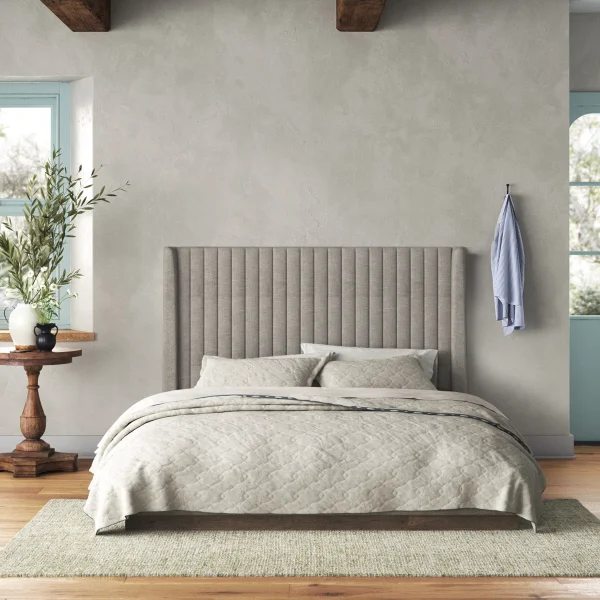Lydia Tempat Tidur Jok Kain Canvas Desain Unik Minimalis