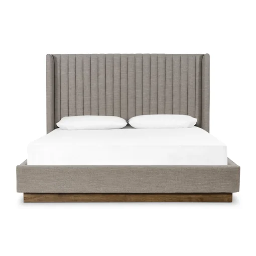 Lydia Tempat Tidur Jok Kain Canvas Desain Unik Minimalis