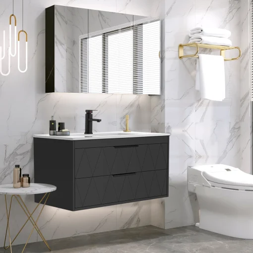 MAKOW Wastafel Cabinet Kamar Mandi Cat Duco Minimalis