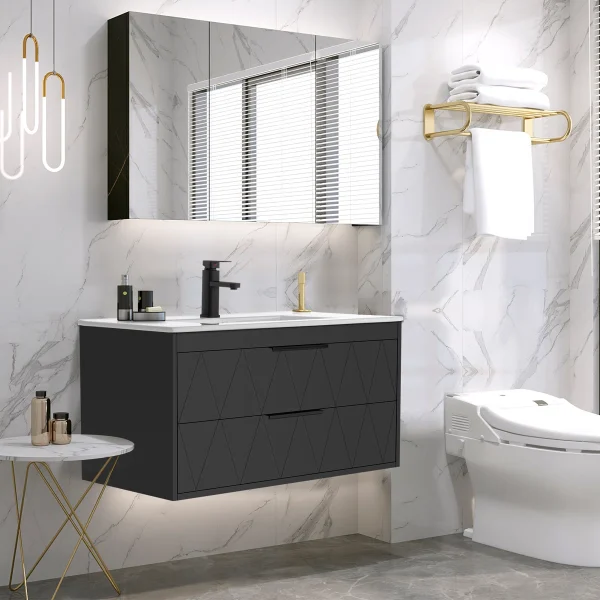 Makow Wastafel Cabinet Kamar Mandi Cat Duco Minimalis