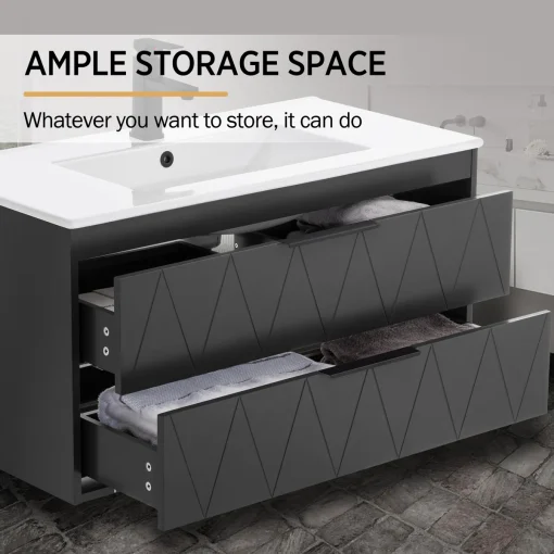 MAKOW Wastafel Cabinet Kamar Mandi Cat Duco Minimalis