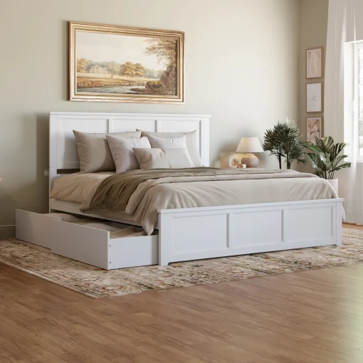 Madison Tempat Tidur Laci Cat Duco Minimalis Modern