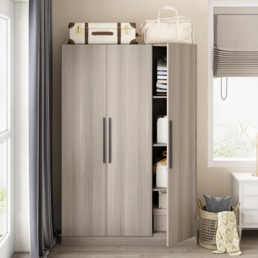 Mallaya Lemari Pakaian 3 Pintu Plywood Minimalis