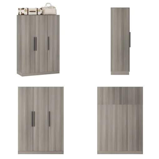 Mallaya Lemari Pakaian 3 Pintu Plywood Minimalis