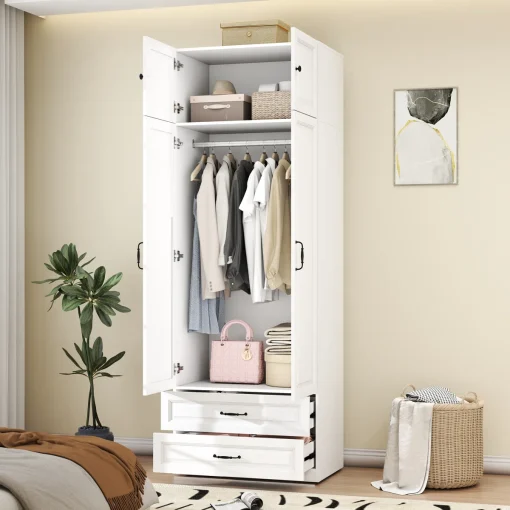 Marriam Lemari Pakaian Minimalis 2 Pintu Cat Duco