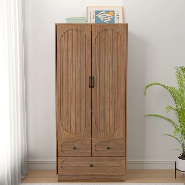 Micky Lemari Pakaian 2 Pintu Plywood Tacosheet Minimalis