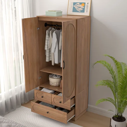 Micky Lemari Pakaian 2 Pintu Plywood Tacosheet Minimalis