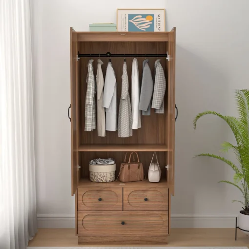 Micky Lemari Pakaian 2 Pintu Plywood Tacosheet Minimalis