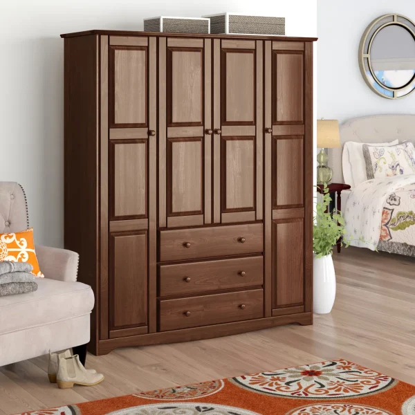 Musman Lemari Pakaian 4 Pintu Kayu Jati