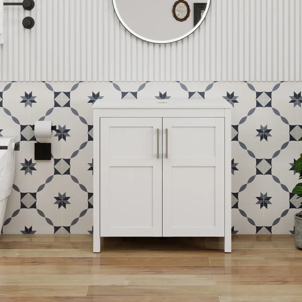 Netta Wastafel 2 Pintu Cat Duco Minimalis