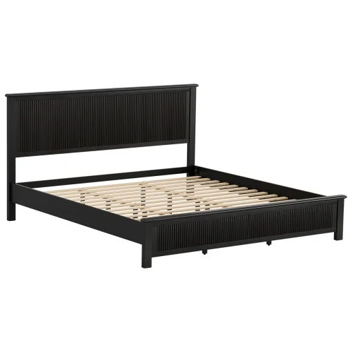 Nathalie Tempat Tidur Kayu Jati Solid Minimalis Mewah
