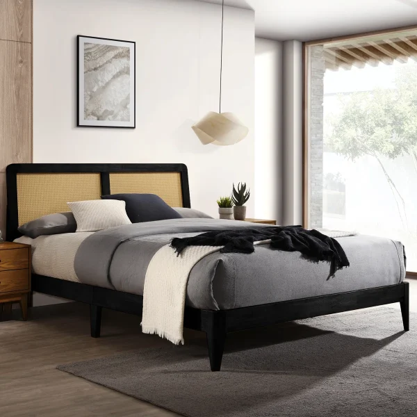 Olivery Tempat Tidur Rotan Kayu Jati