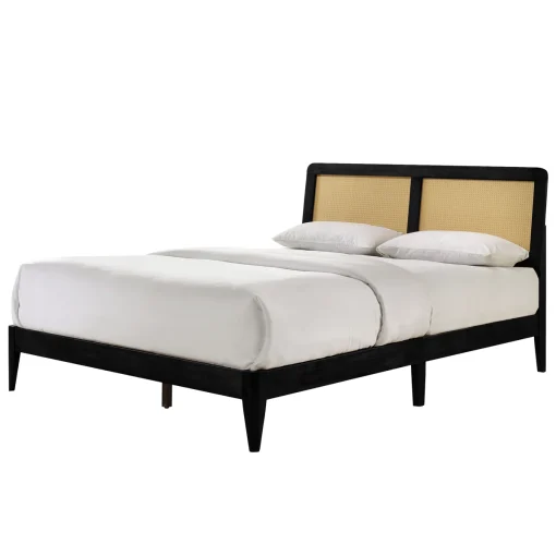 Olivery Tempat Tidur Minimalis Kombinasi Rotan Sintetis