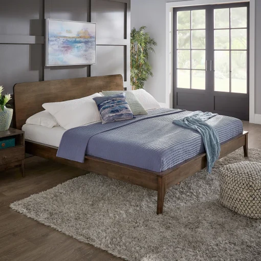 Olympia Tempat Tidur Minimalis Modern Kayu Jati Jepara