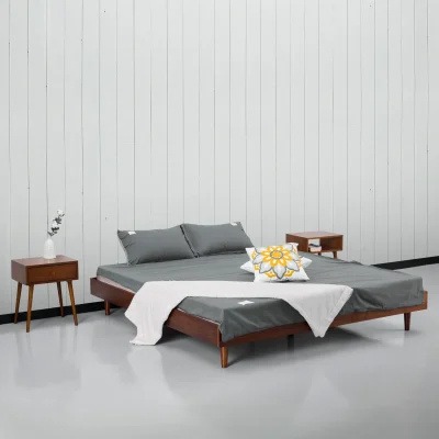 Ranjang Tidur Kayu Jati Solid Minimalis