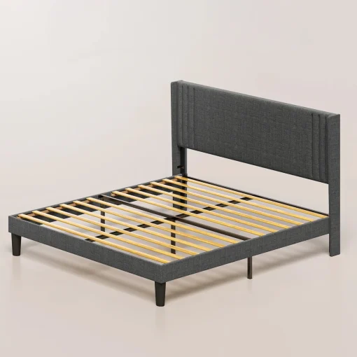 Renata Tempat Tidur Jok Kain Canvas Desain Minimalis