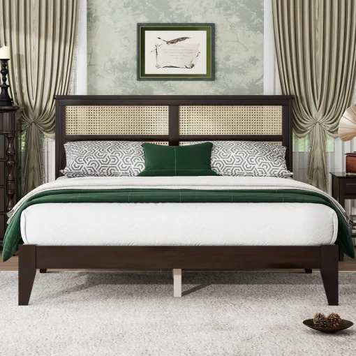 Roberry Tempat Tidur Rotan Kayu Jati Minimalis