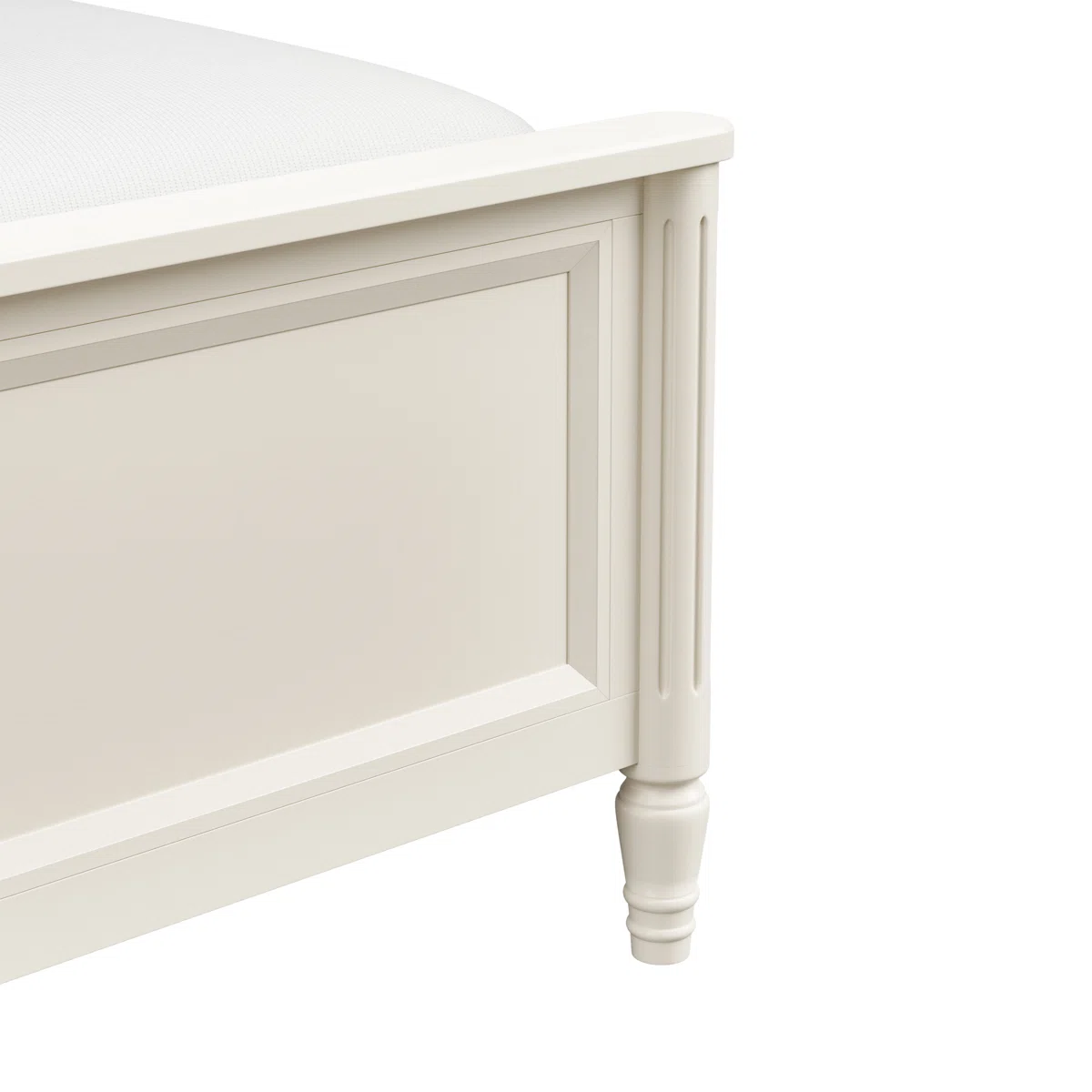 Santyan Tempat Tidur Cat Duco Putih Klasik2