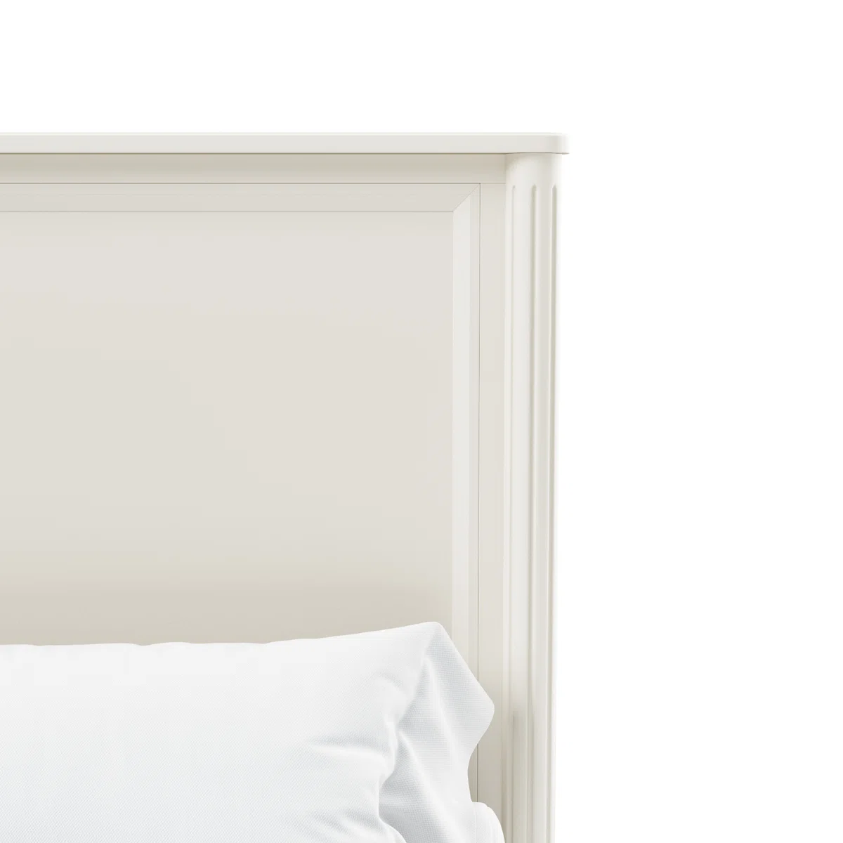 Santyan Tempat Tidur Cat Duco Putih Klasik3