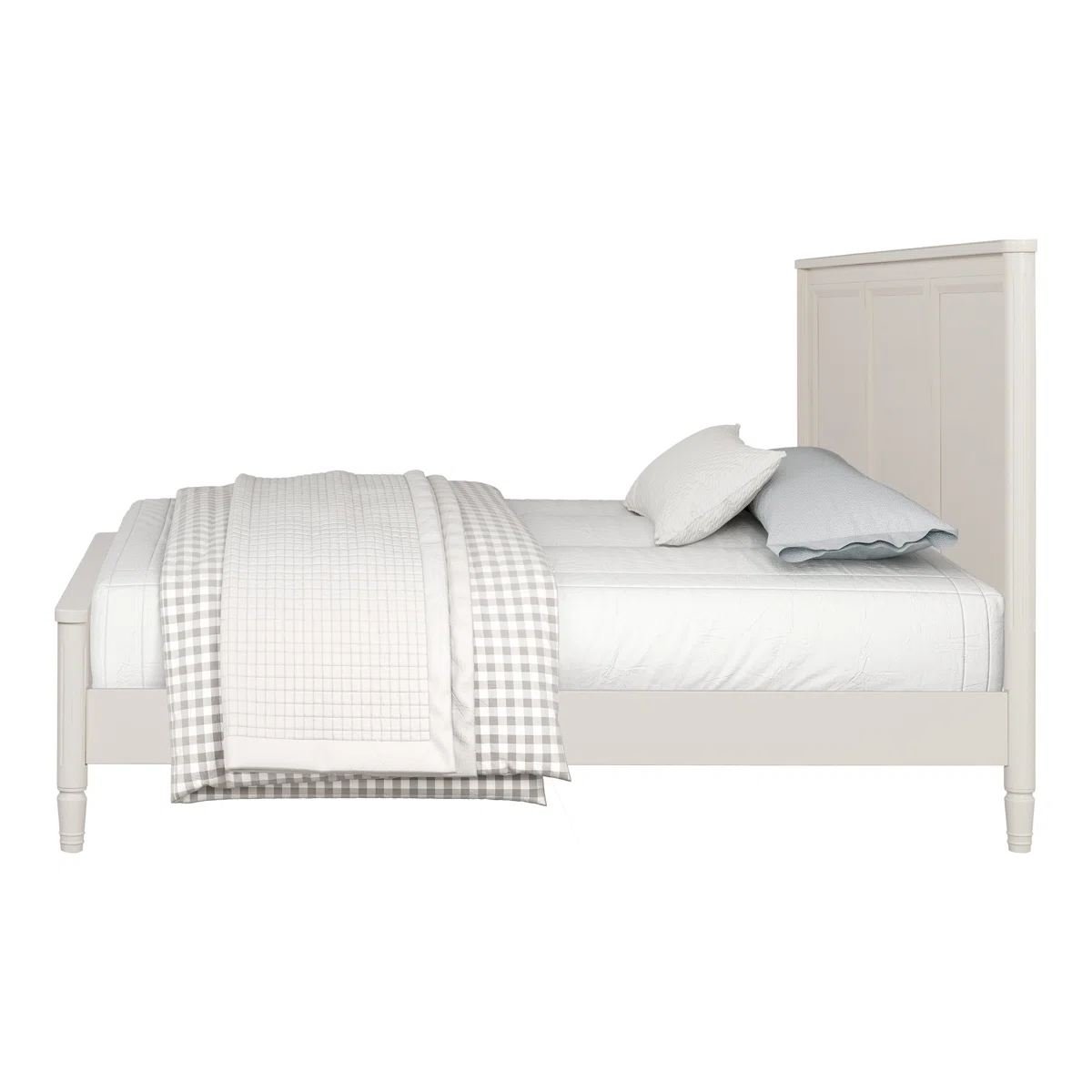 Santyan Tempat Tidur Cat Duco Putih Klasik4