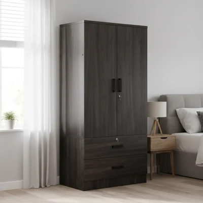 Scottie Lemari Pakaian 2 Pintu Plywood