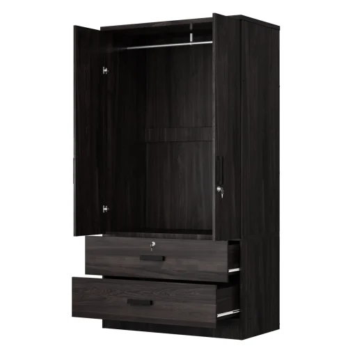Scottie Lemari Pakaian 2 Pintu Plywood Minimalis