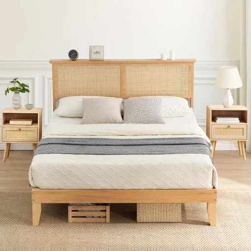 Stavern Tempat Tidur Rotan Desain Minimalis Modern