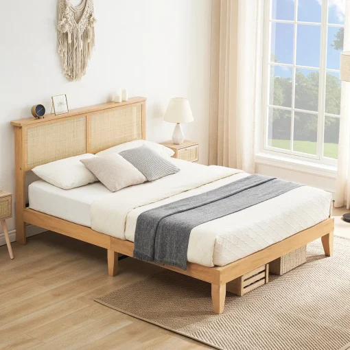 Stavern Tempat Tidur Rotan Desain Minimalis Modern