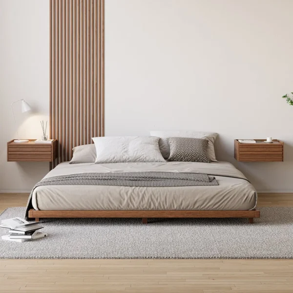 Tempat Tidur Kayu Jati Desain Japanese Style