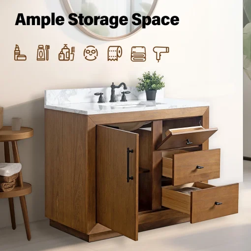 Viola Wastafel Cabinet Multifungsi Kayu Jati Minimalis