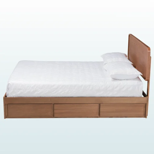 Vistyan Tempat Tidur Berlaci Kayu Jati Solid Minimalis Jepara