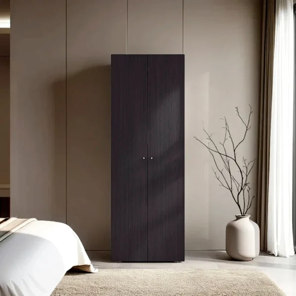 Wenge Lemari Pakaian 2 Pintu Bahan Plywod Tacosheet