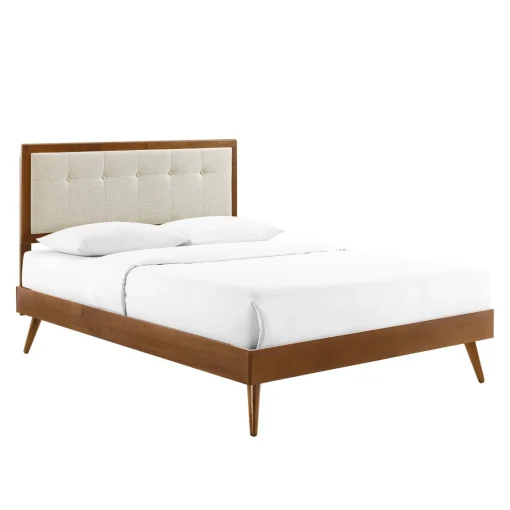 Willow Tempat Tidur Jok Kain Desain Retro Kekinian