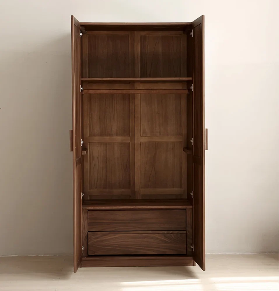 Zallora Lemari Pakaian 2 Pintu Kayu Jati Solid1