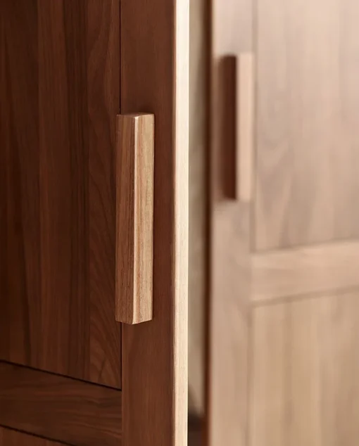 Zallora Lemari Pakaian 2 Pintu Kayu Jati Solid