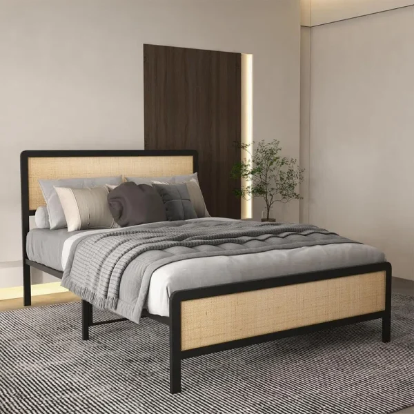 Zanarra Tempat Tidur Rotan Kayu Jati