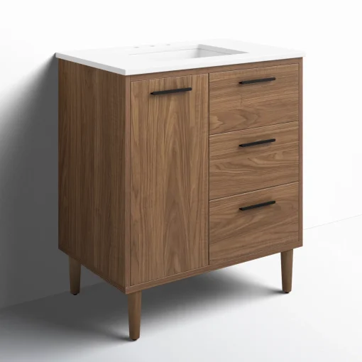 BALWIN Wastafel Cabinet Retro Kayu Jati Minimalis